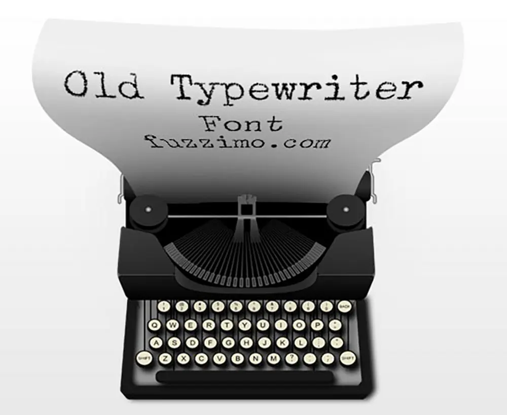 【Fzm Old Typewriter】充满文艺复古感的老式打字机风格字体
