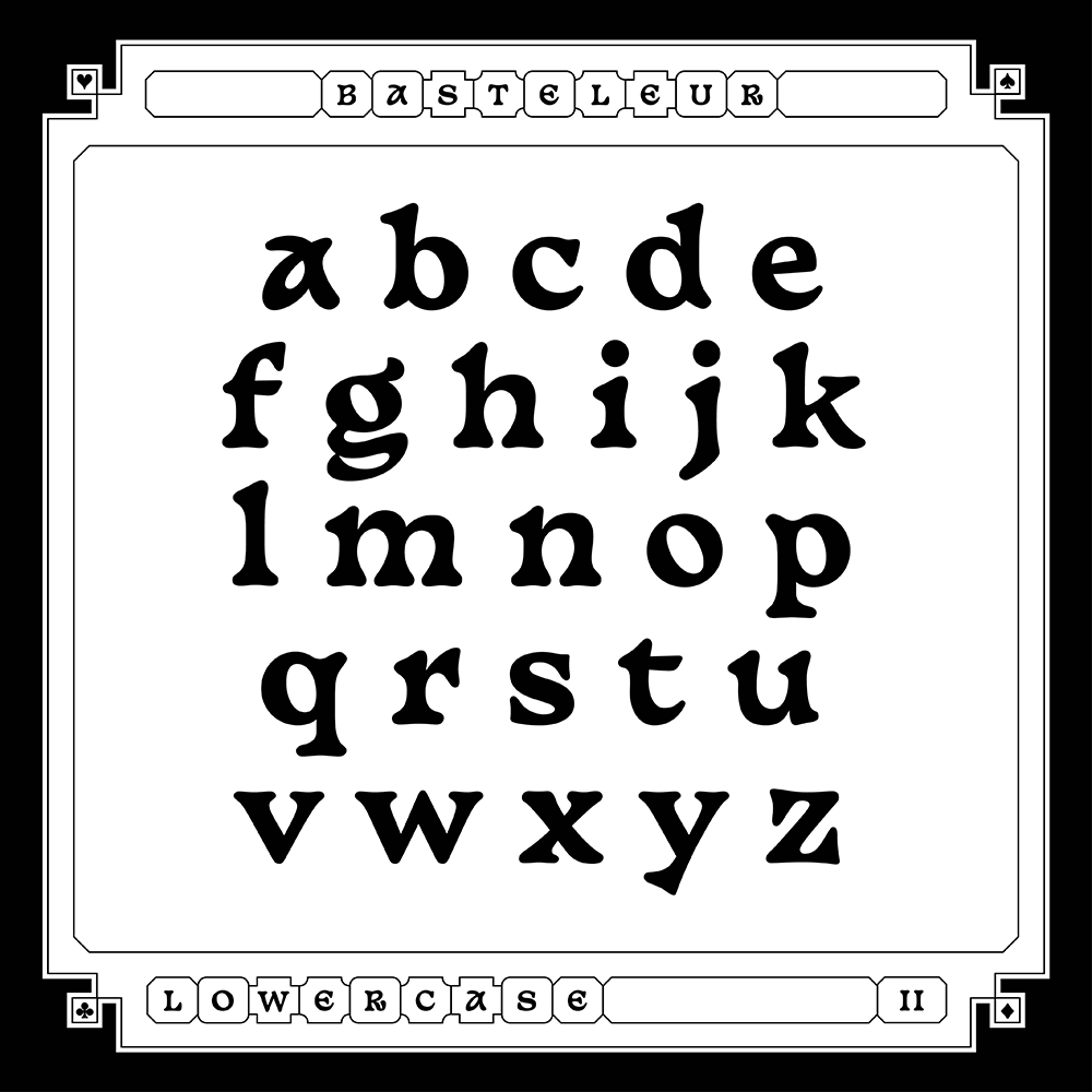 【Basteleur】有趣的混合了中世纪风格和铜黑色风格的字体