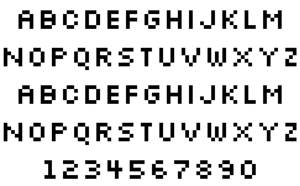 【Silkscreen】具有复古风格的小字号像素英文字体