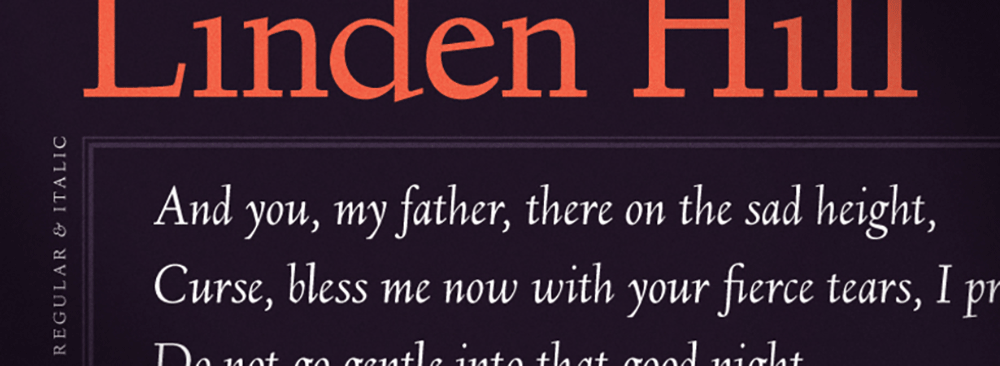 【Linden Hill】Deepdene字体的数字复刻版