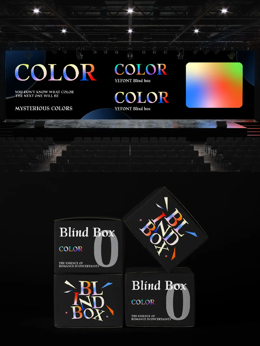 【YEFONT Blind Box】也字工厂精心打造的一款彩色西文字体