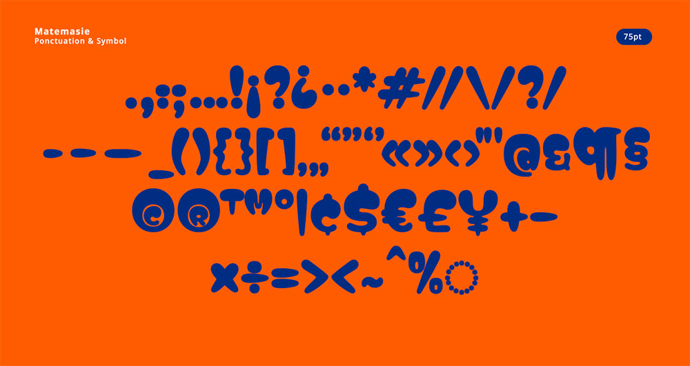【Matemasie】一款圆润有趣的英文字体