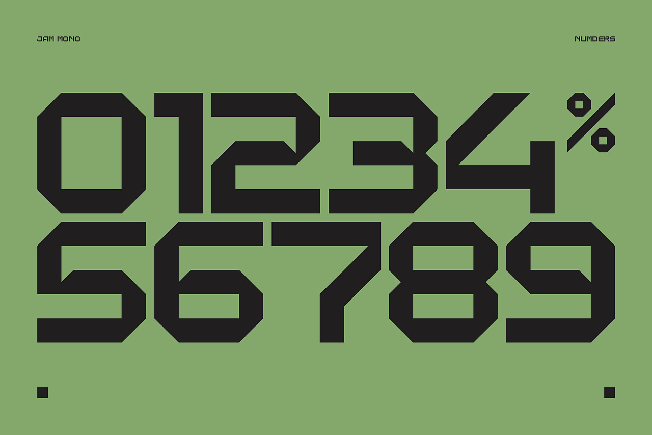 【Jam Mono】原创英文字体，免费商用