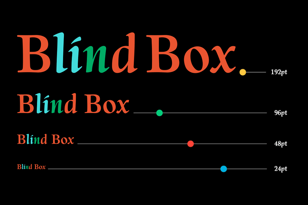 【YEFONT Blind Box】也字工厂精心打造的一款彩色西文字体
