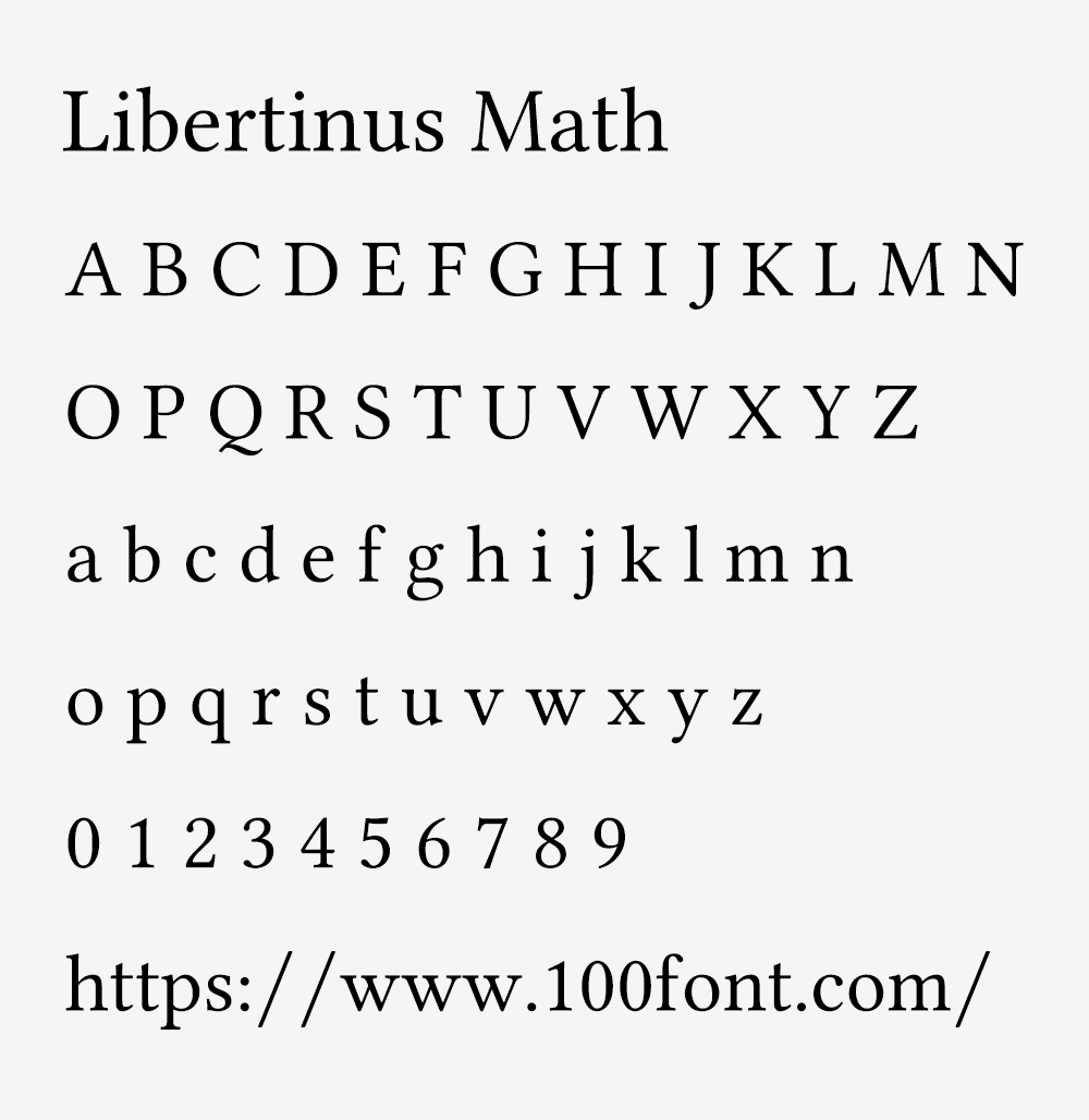 【Libertinus】一个拥有7种风格的高质量开源字体家族