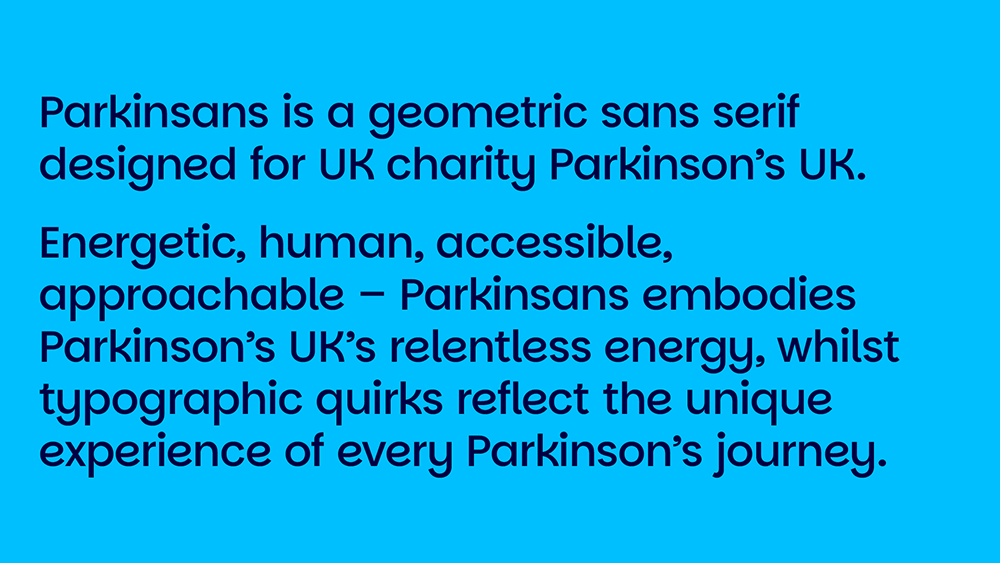 【Parkinsans】一种线条简洁的几何无衬线英文字体