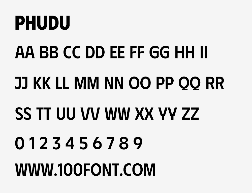 【Phudu】灵感来自过去越南的手写广告牌的无衬线字体