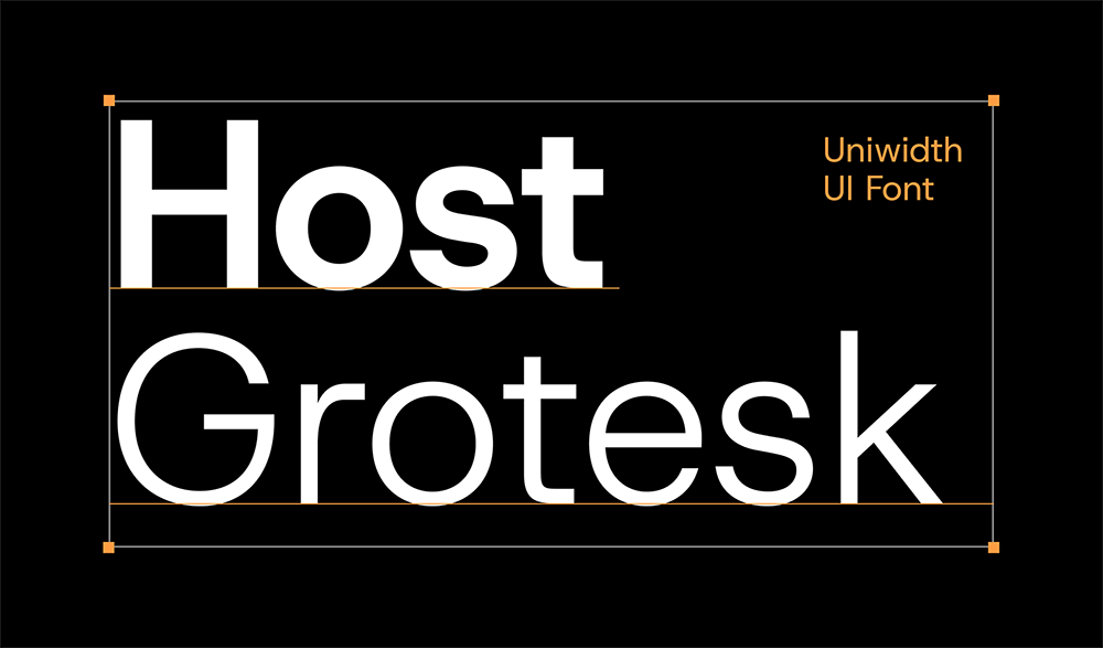 【Host Grotesk】一种通用的等宽无衬线英文字体