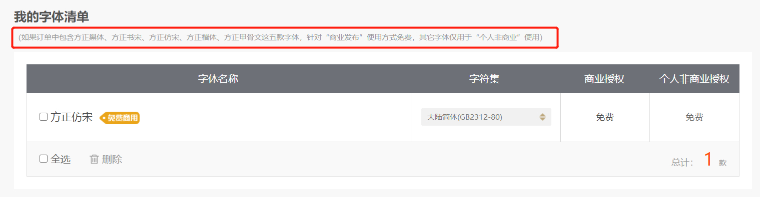 【方正仿宋】方正免费字体,长期被用于工程图纸文字和书刊中的引文