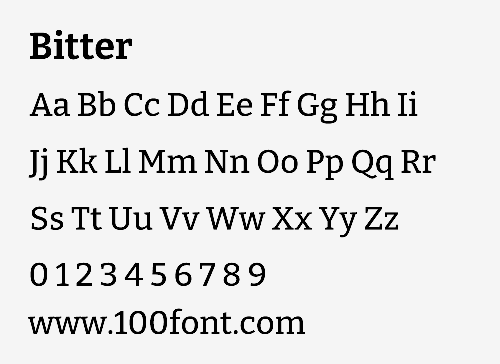 【Bitter】专为在任何电脑或设备上轻松阅读而设计
