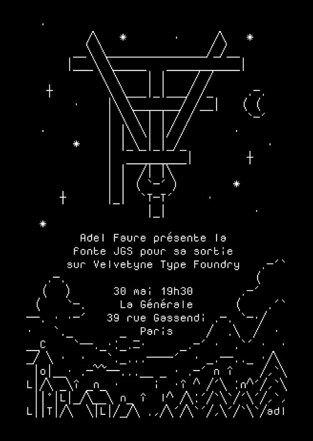【Jgs font】专门为绘制ASCII艺术而设计的字体