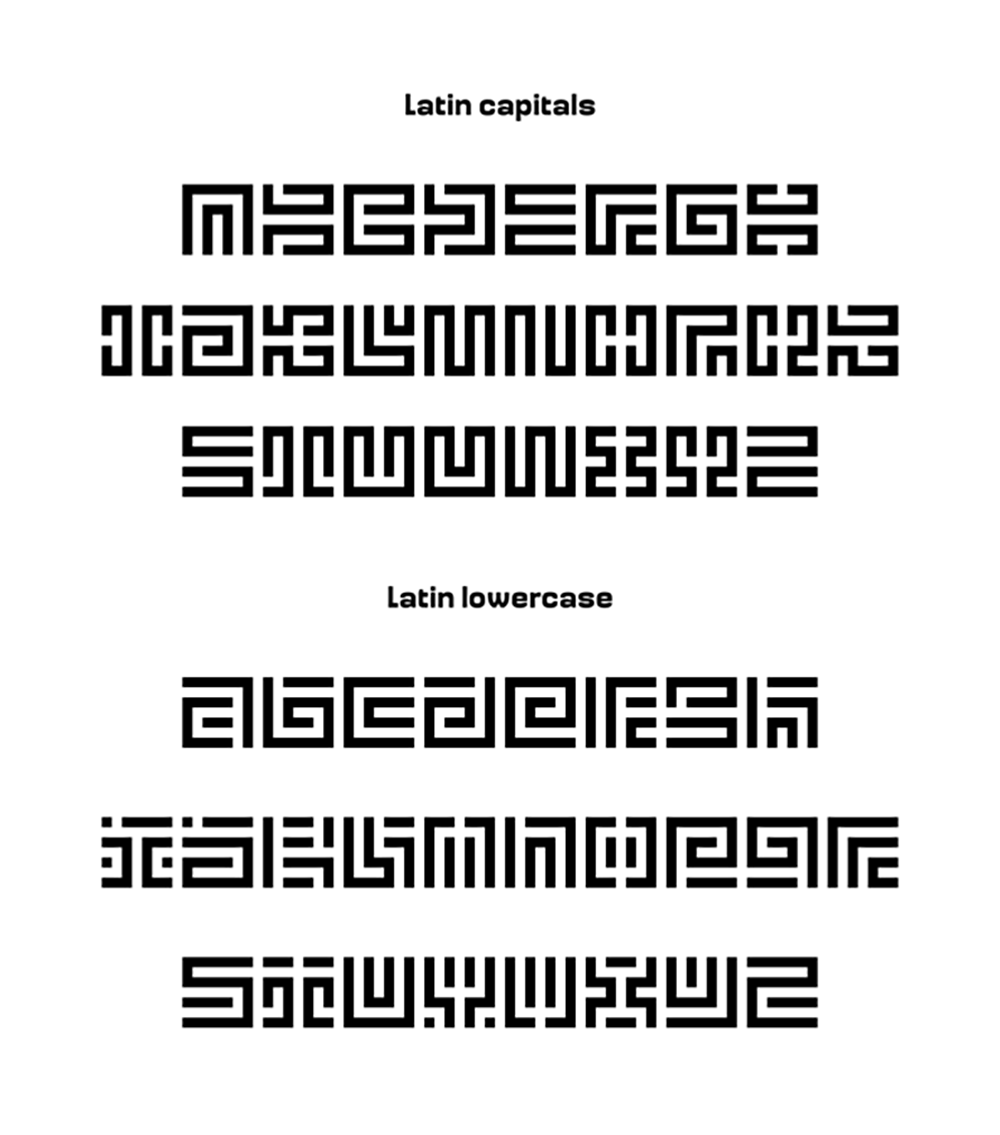 【Mourier】1971年设计的一种几何字母