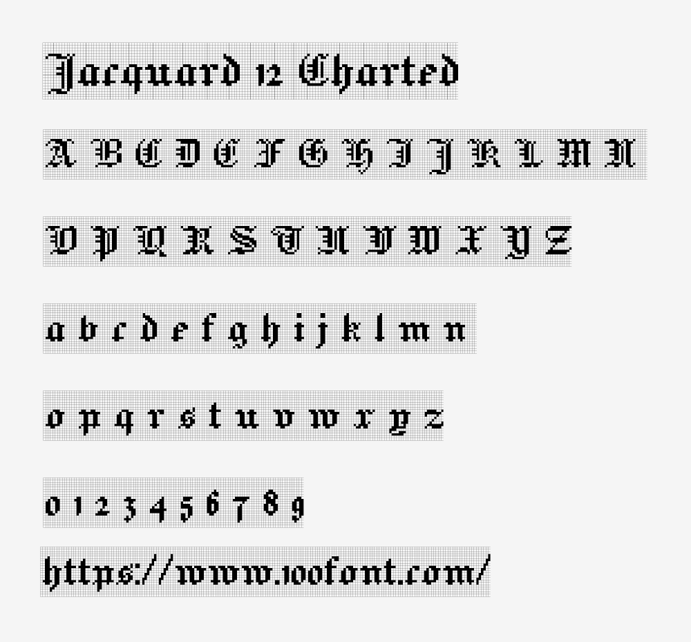 【Jacquard】来源维多利亚时期的针织复兴字体