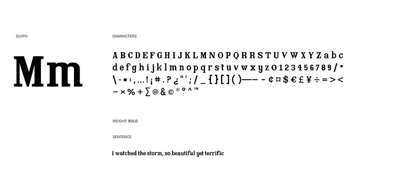 【Xanthie】怀旧感的serif字体,特别适合大标题的设计。