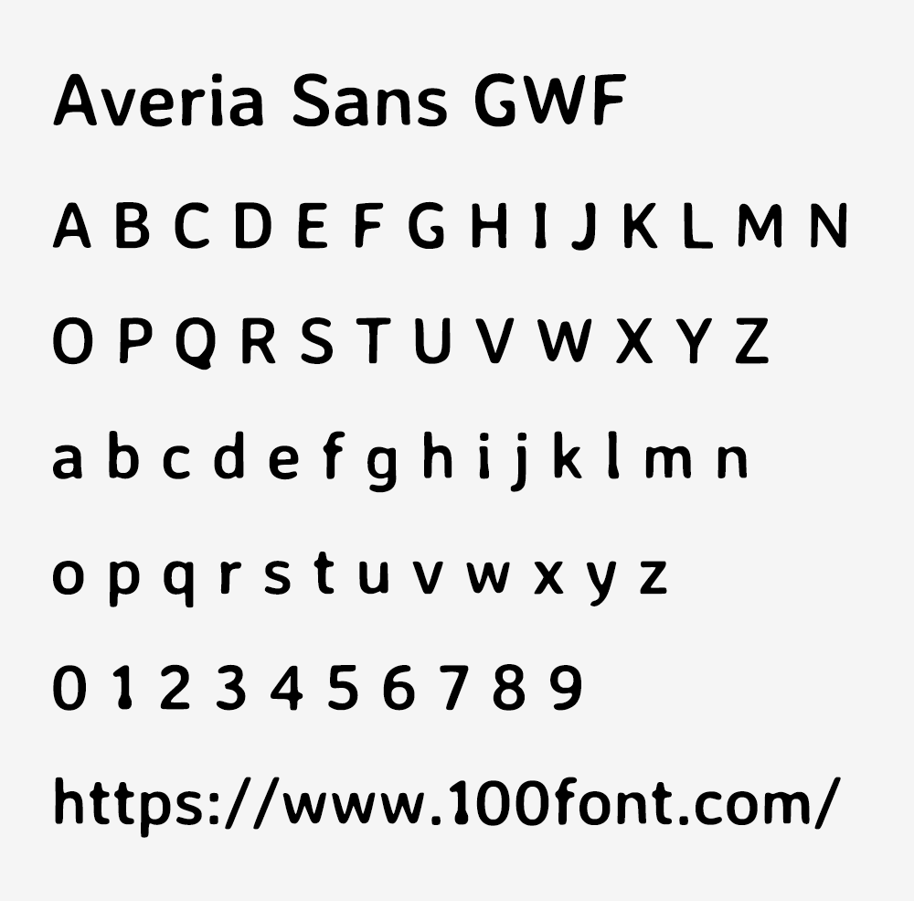 【Averia Sans】兼具现代感和手工艺气质的复古无衬线字体