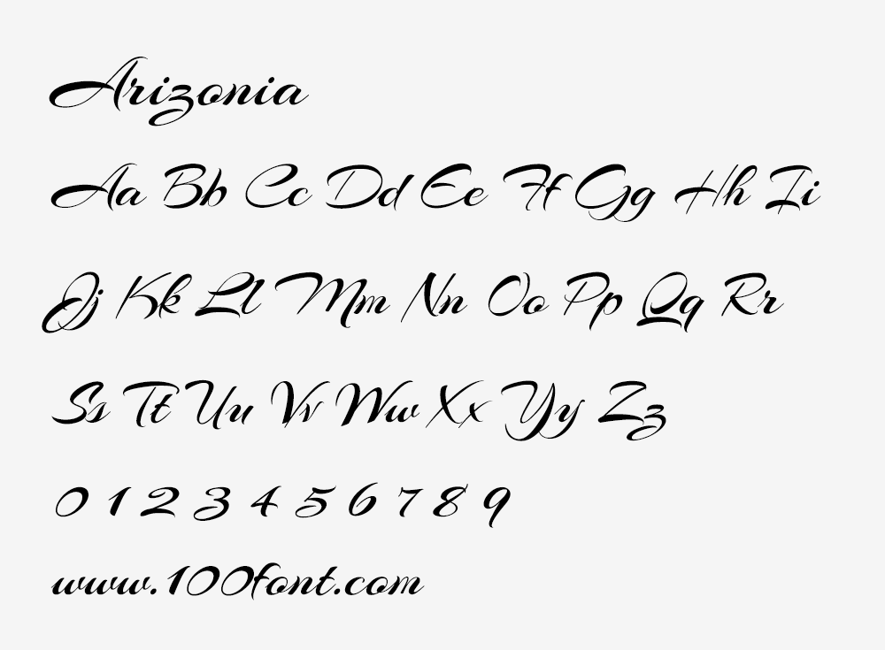 【Arizonia】灵感来自于在一辆建筑卡车上发现的字母