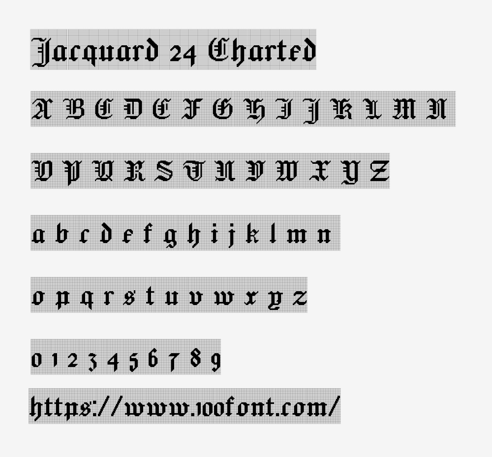 【Jacquard】来源维多利亚时期的针织复兴字体