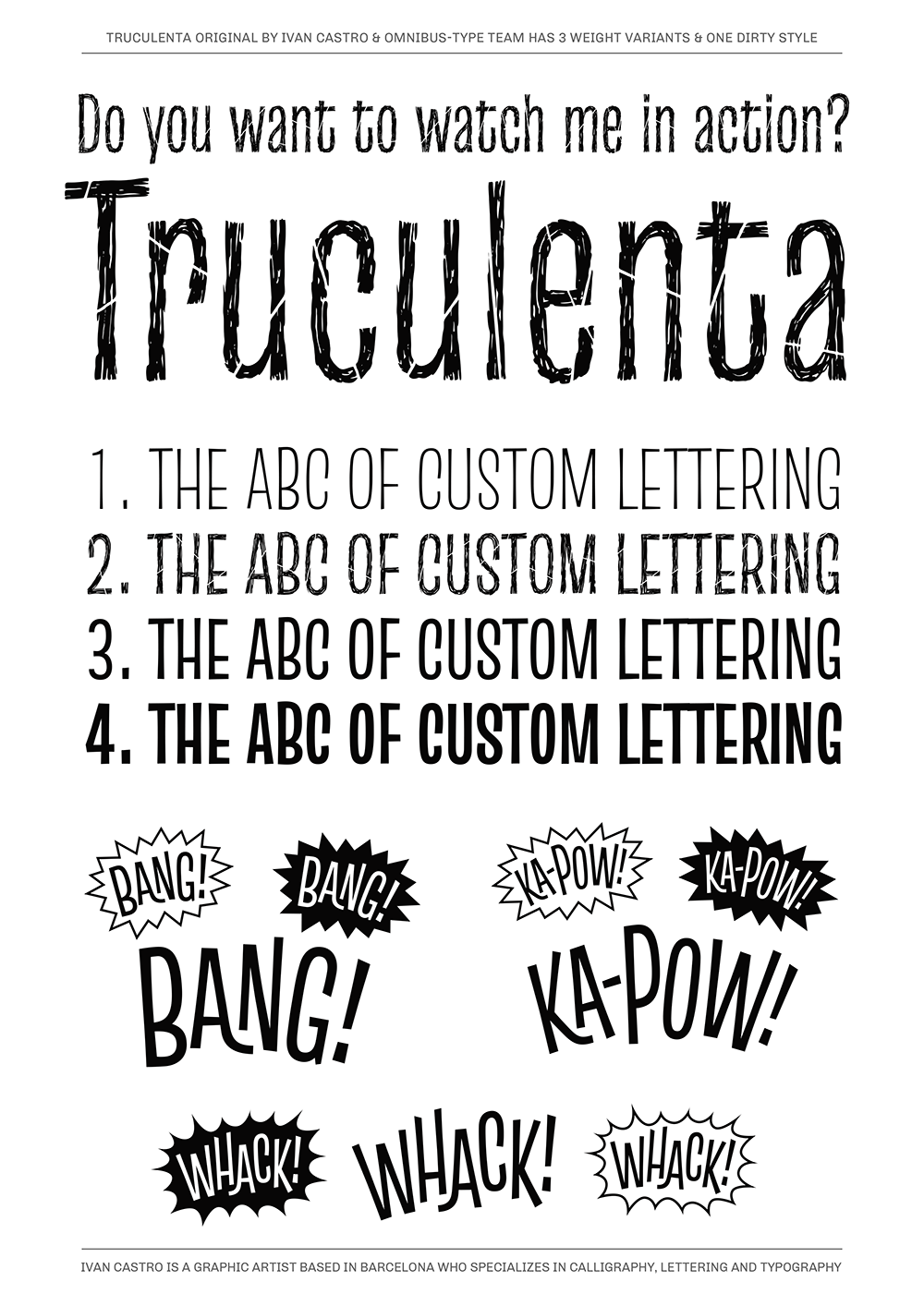【Truculenta Original】既复古又充满个性的不规则无衬线字体