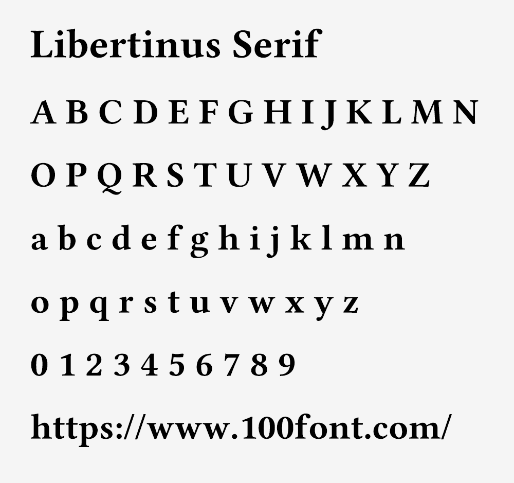 【Libertinus】一个拥有7种风格的高质量开源字体家族