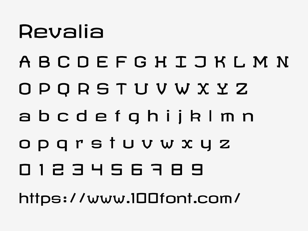 【Revalia】含有中世纪字母元素的免费英文字体