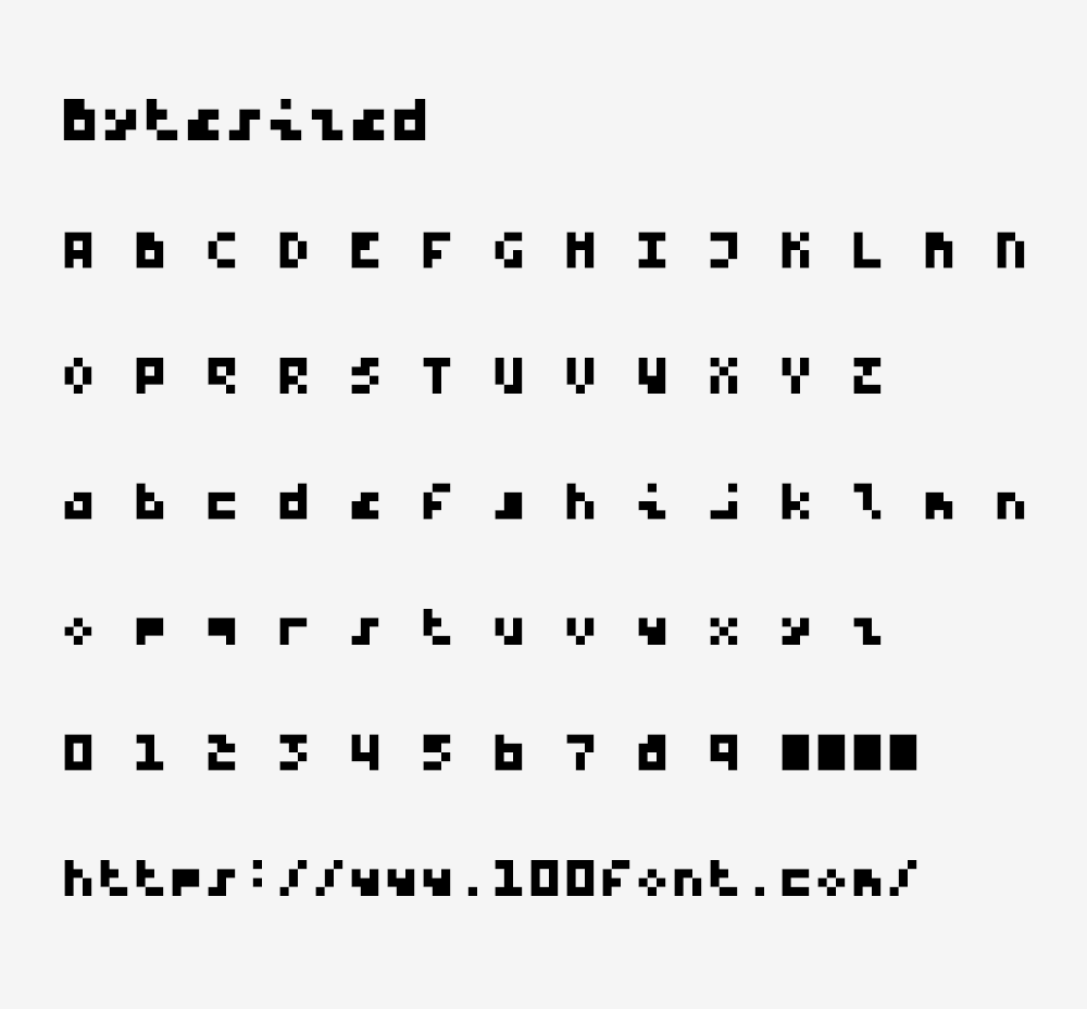 【Bytesized】一种很小的 3×4 像素英文等宽字体