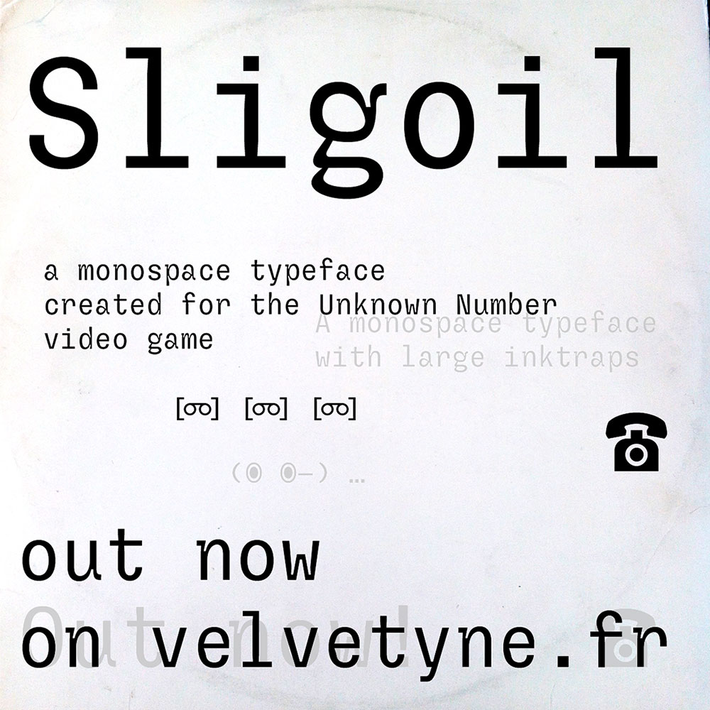【Sligoil】为游戏而设计的一种等宽英文字体