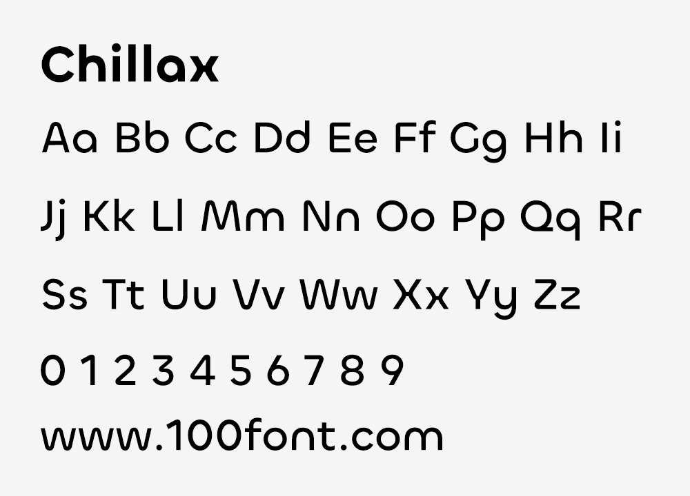 【Chillax】一款圆润、时尚的无衬线免费商用英文字体