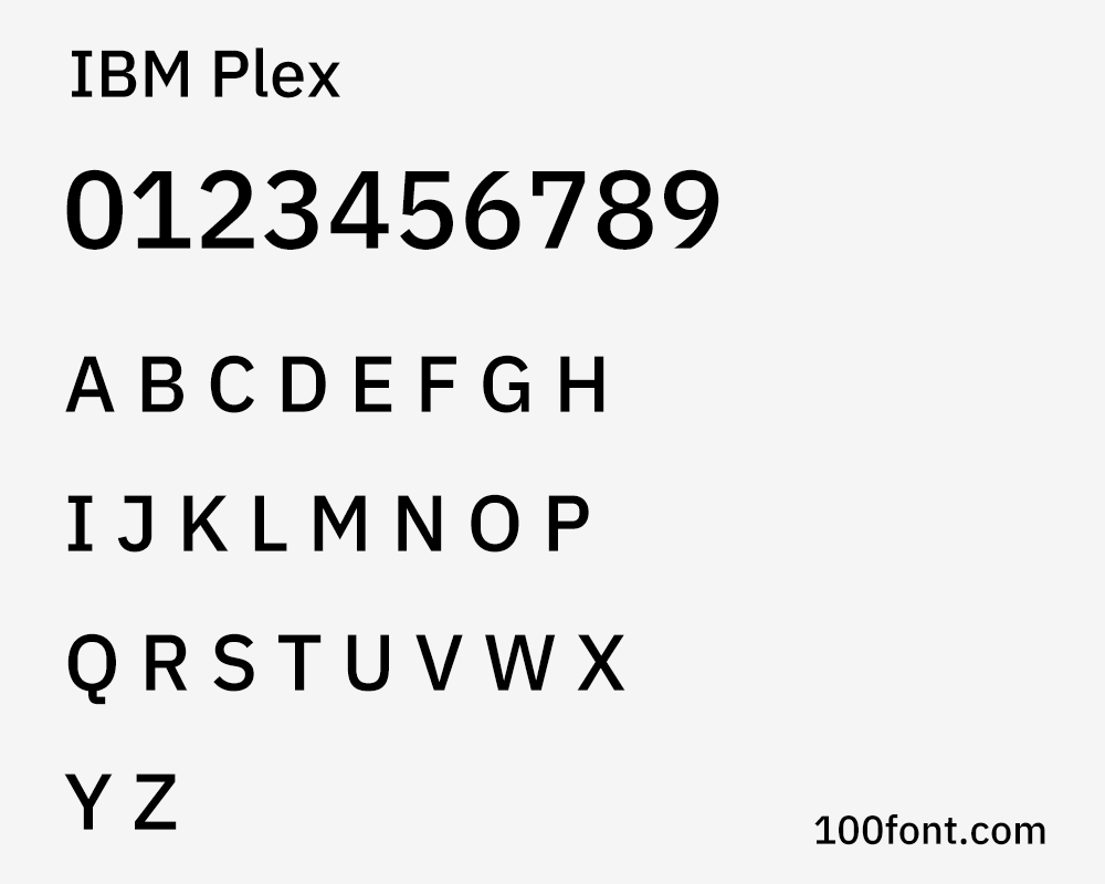 【IBM Plex】计算机巨头IBM发布的开源免费字体