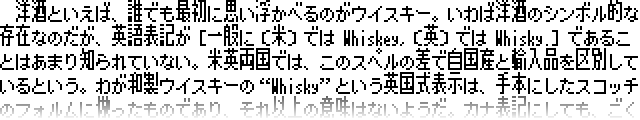 【K8x12像素体】一种 8×12 点的日语像素字体