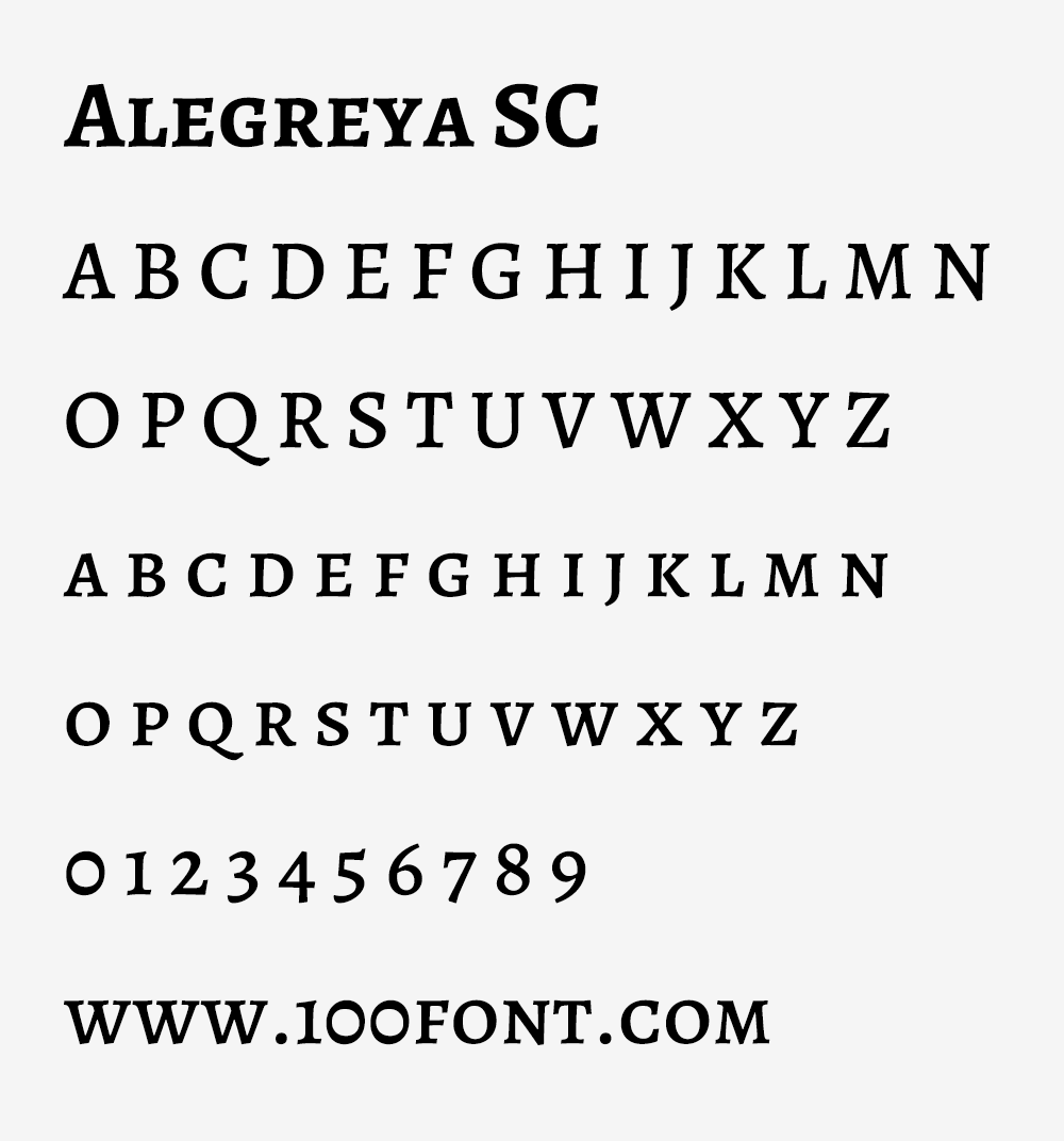 【Alegreya】一种最初用于文学的字体