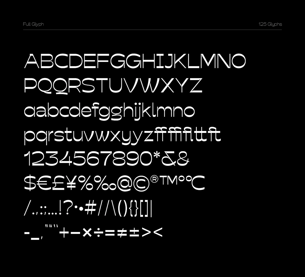 【Jon Sans】一套逆反差西文可变免费字体