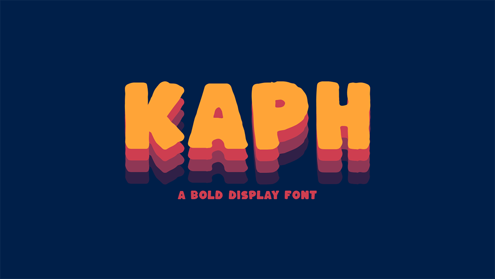 【Kaph】手写可爱风格免费英文字体,2种样式和443个字形