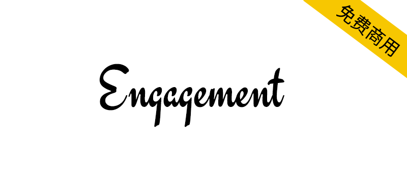 【Engagement】兼具复古韵味与现代美感的手写字体