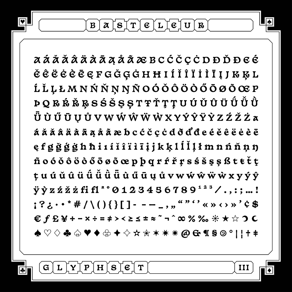 【Basteleur】有趣的混合了中世纪风格和铜黑色风格的字体