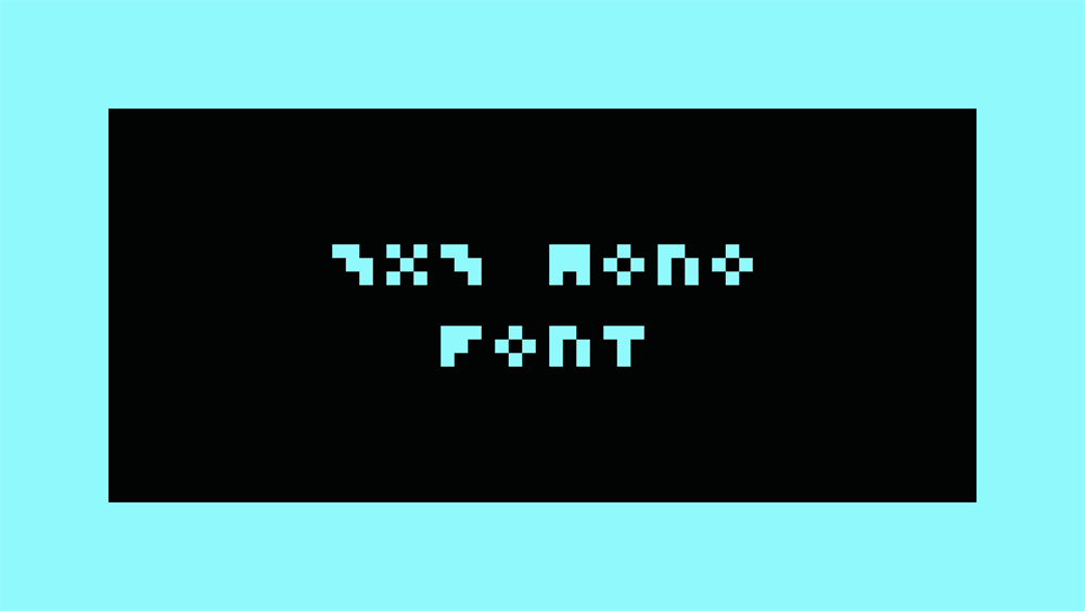 【3x3 Mono】一款CC0协议免费商用等宽英文像素字体