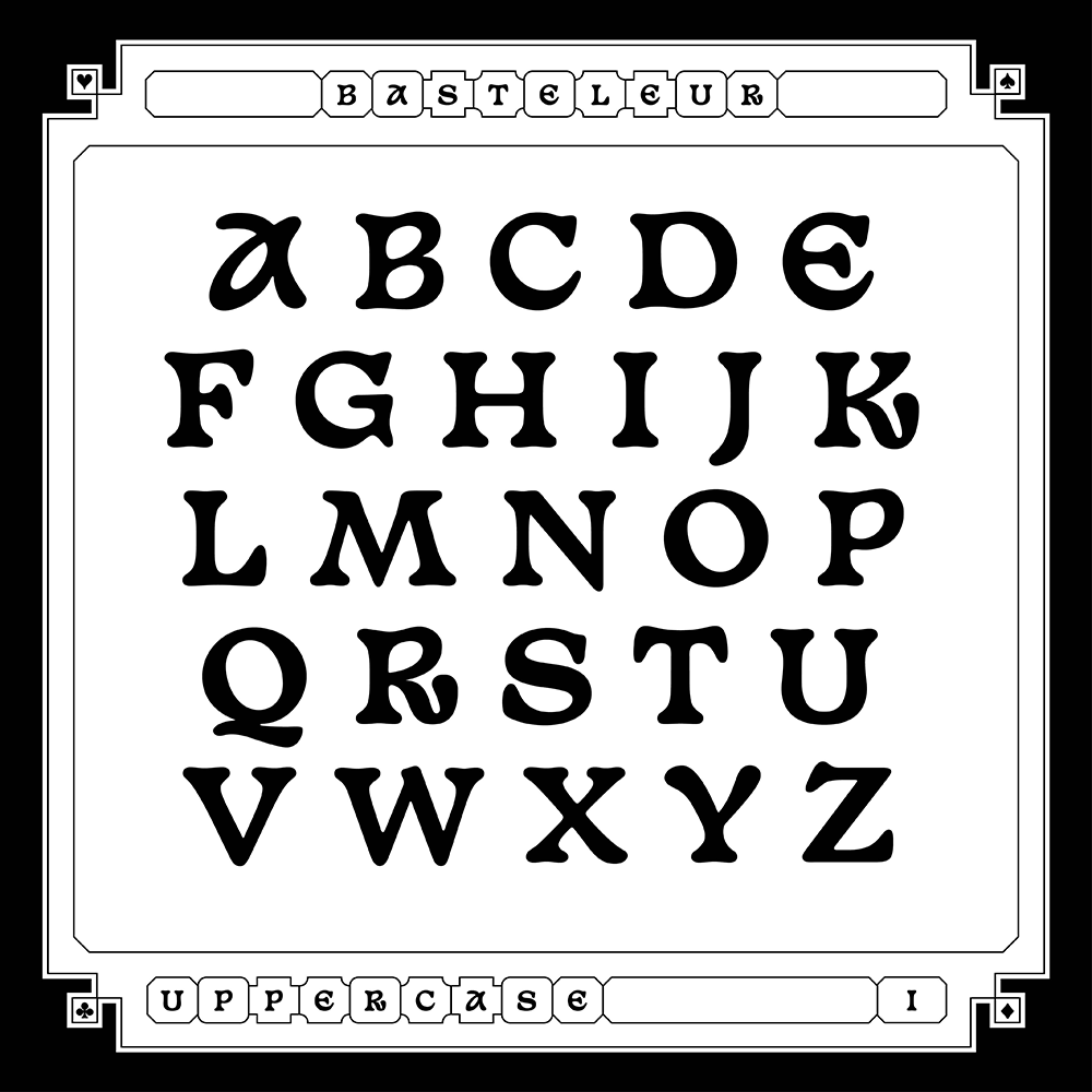 【Basteleur】有趣的混合了中世纪风格和铜黑色风格的字体