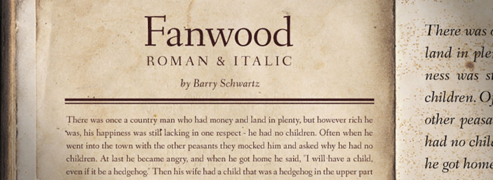 【Fanwood】基于著名捷克裔美国字体设计师昔年的作品设计