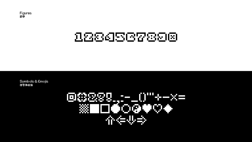 【Jon Block】一款实验性8×8 像素西文字体