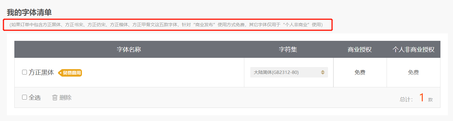【方正黑体】方正免费字体,一款非常经典的正文黑体