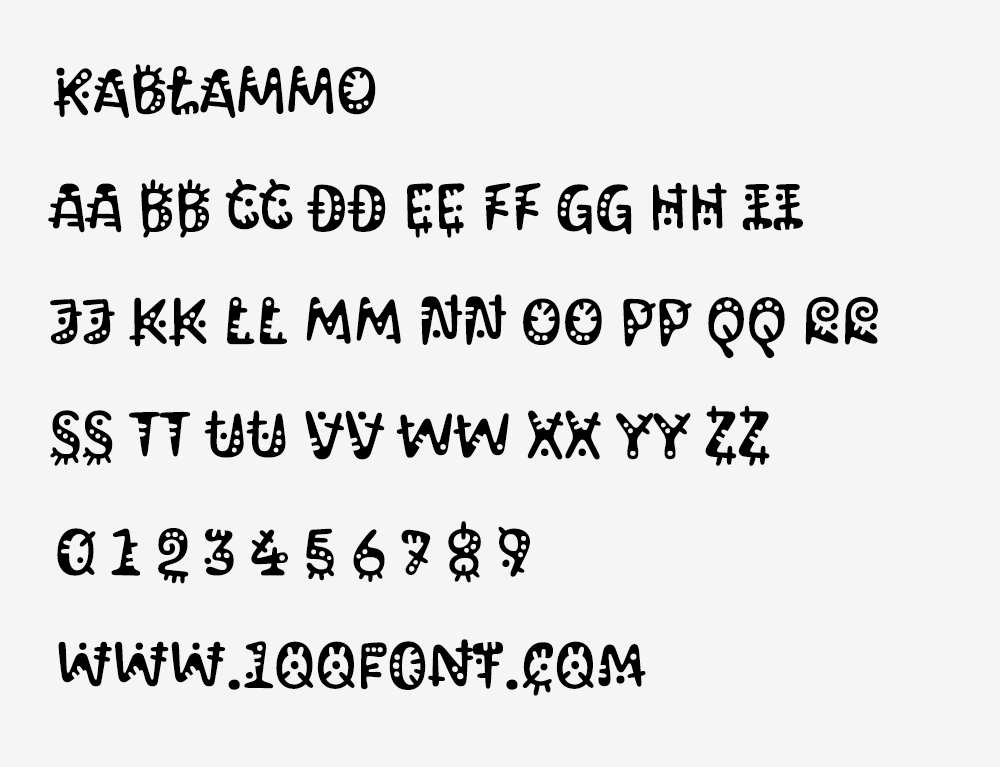 【Kablammo】灵感来自卡通和玩具的实验性可变字体