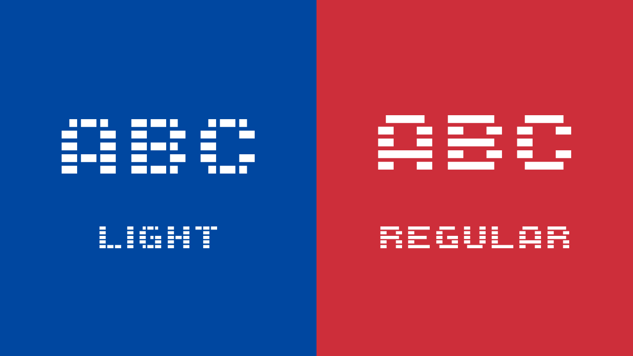 【Trigram】免费英文字体,包含2种样式和 666 个字形