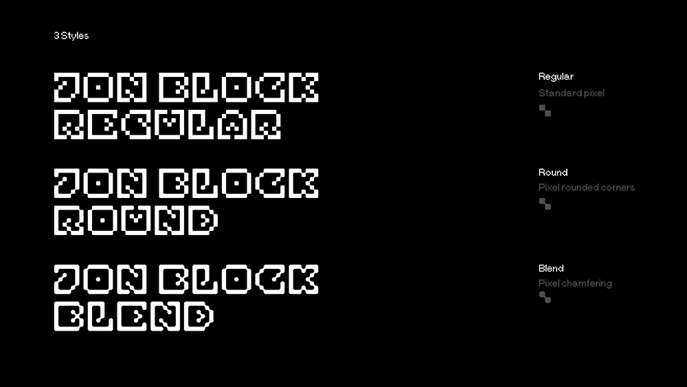 【Jon Block】一款实验性8×8 像素西文字体