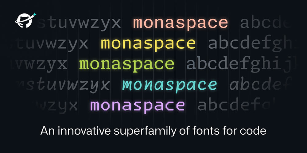 【Monaspace】专为代码打造的等宽编程字体超级家族