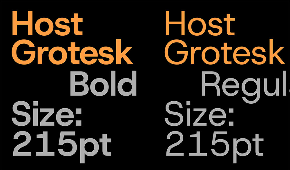 【Host Grotesk】一种通用的等宽无衬线英文字体