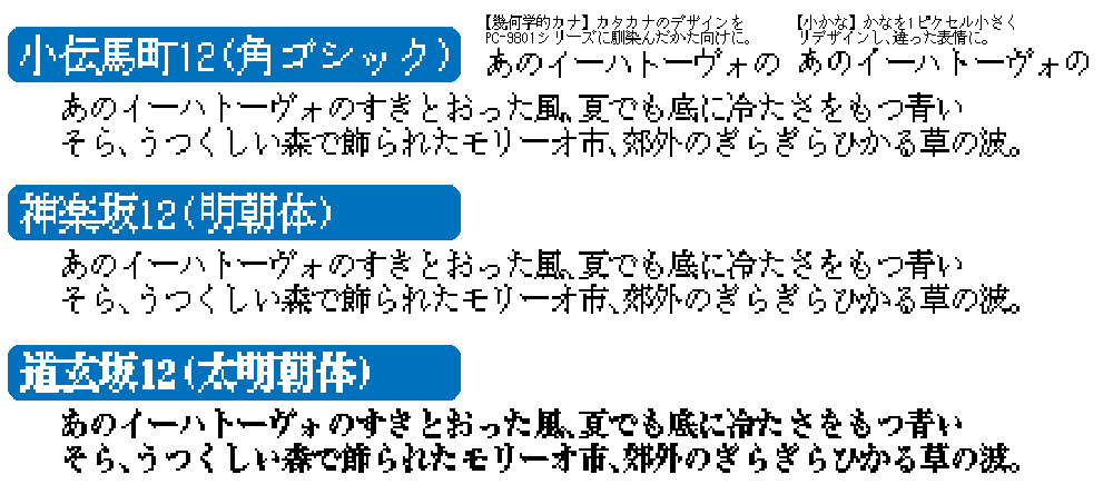 【KH点阵字体】由粗糙像素点构成的15种像素风格字体