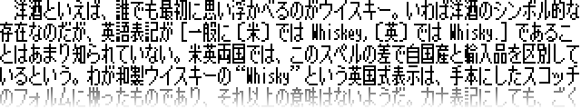 【K8x12像素体】一种 8×12 点的日语像素字体
