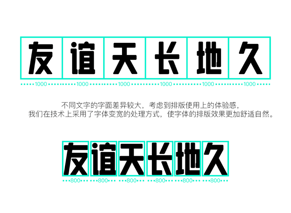 【LeeFont蒙黑体】美术标题字,字形偏长,结构饱满,活泼
