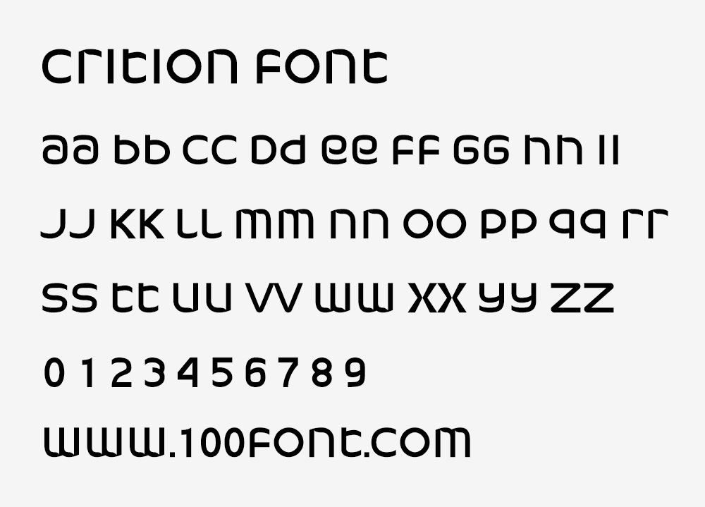 【Crition Font】不区分大小写的英文等高字体