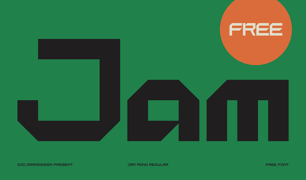 【Jam Mono】原创英文字体，免费商用
