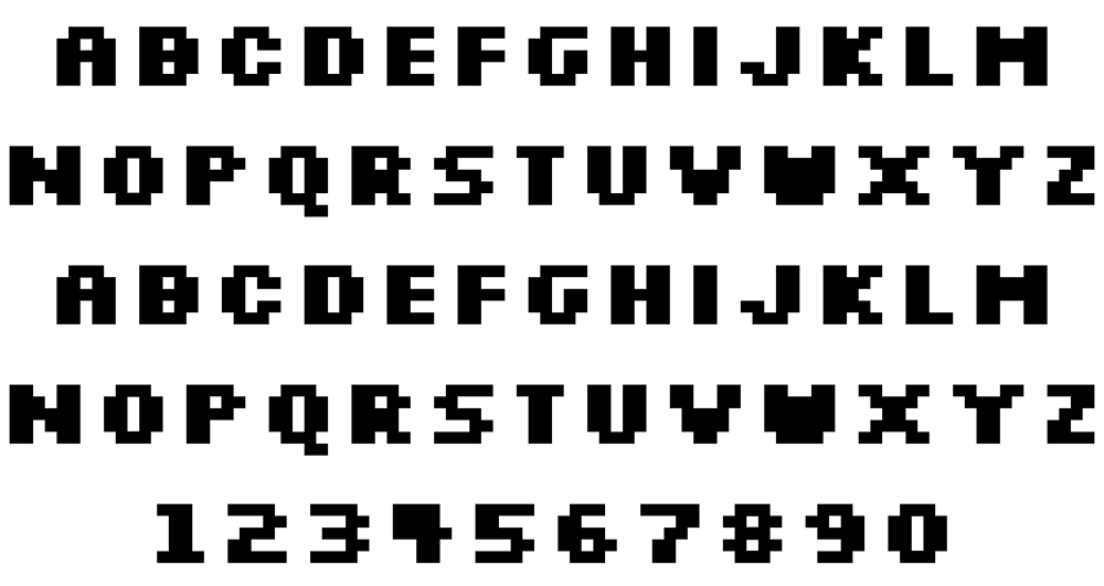 【Silkscreen】具有复古风格的小字号像素英文字体